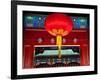 Large Red Lantern Prince Gong's Mansion, Beijing, China. Built During Emperor Qianlong Reign-William Perry-Framed Photographic Print