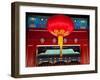 Large Red Lantern Prince Gong's Mansion, Beijing, China. Built During Emperor Qianlong Reign-William Perry-Framed Photographic Print