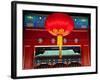 Large Red Lantern Prince Gong's Mansion, Beijing, China. Built During Emperor Qianlong Reign-William Perry-Framed Photographic Print