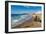 Large Rock on the Beach and Seafront in Biarritz, Pyrenees Atlantiques, Aquitaine, France, Europe-Martin Child-Framed Photographic Print