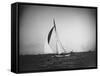 Large Sailboat Out at Sea-Wallace G^ Levison-Framed Stretched Canvas