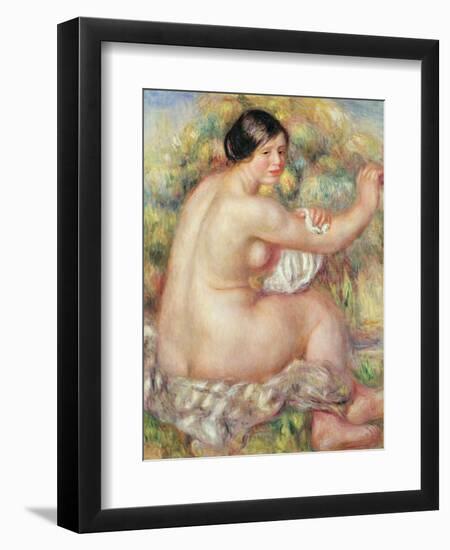 Large Seated Nude, 1912-Pierre-Auguste Renoir-Framed Giclee Print