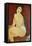 Large Seated Nude by Amedeo Modigliani-null-Framed Stretched Canvas