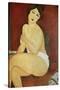 Large Seated Nude by Amedeo Modigliani-null-Stretched Canvas