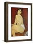 Large Seated Nude by Amedeo Modigliani-null-Framed Photographic Print