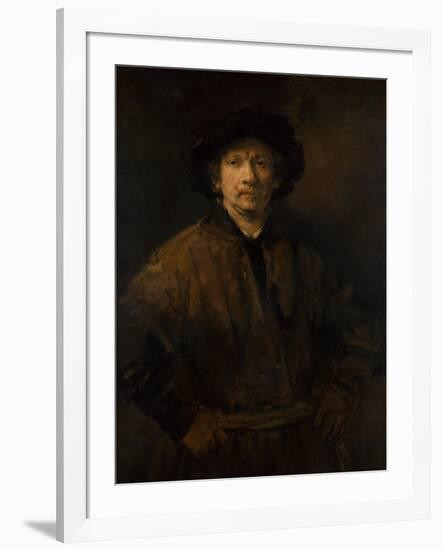 Large Self-Portrait, 1652-Rembrandt van Rijn-Framed Giclee Print