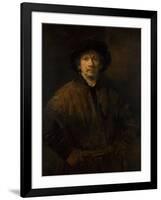 Large Self-Portrait, 1652-Rembrandt van Rijn-Framed Giclee Print