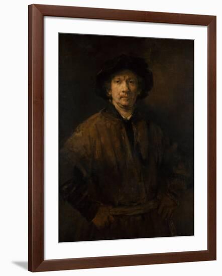 Large Self-Portrait, 1652-Rembrandt van Rijn-Framed Giclee Print