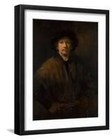 Large Self-Portrait, 1652-Rembrandt van Rijn-Framed Giclee Print