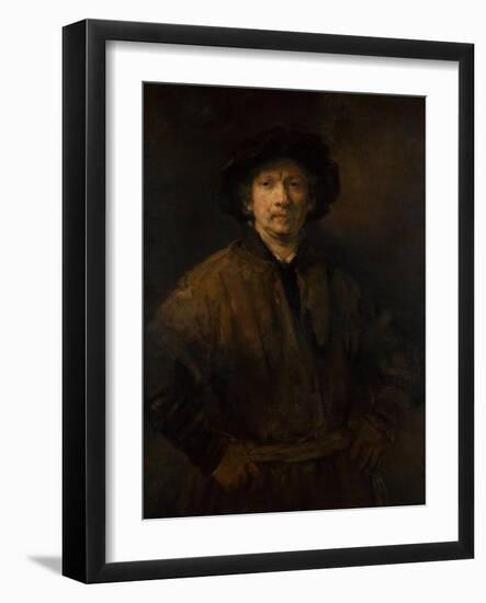 Large Self-Portrait, 1652-Rembrandt van Rijn-Framed Giclee Print