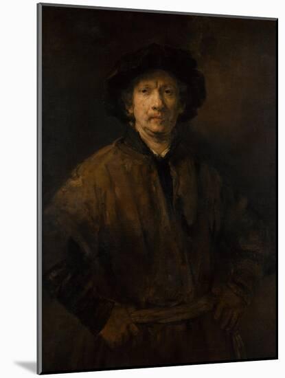 Large Self-Portrait, 1652-Rembrandt van Rijn-Mounted Giclee Print