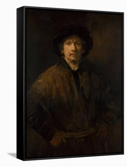 Large Self-Portrait, 1652-Rembrandt van Rijn-Framed Stretched Canvas