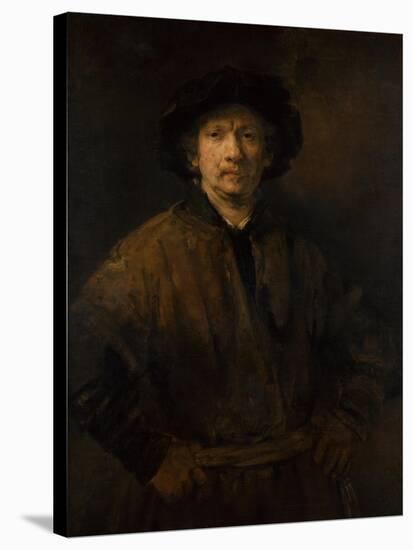 Large Self-Portrait, 1652-Rembrandt van Rijn-Stretched Canvas