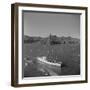 Large Ship Fleet in Ocean-null-Framed Photographic Print