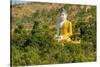 Large sitting Buddha statue near Maha Bodhi Ta Htaung Standing Buddha, Monywa, Myanmar (Burma)-Jan Miracky-Stretched Canvas