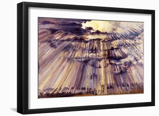 Large Sky, Sunshine through raindrops, 2012-Joan Thewsey-Framed Giclee Print
