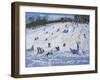 Large Snowman, Chatsworth, 2012-Andrew Macara-Framed Giclee Print