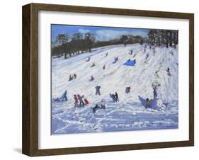 Large Snowman, Chatsworth, 2012-Andrew Macara-Framed Giclee Print