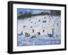 Large Snowman, Chatsworth, 2012-Andrew Macara-Framed Giclee Print