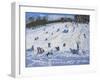 Large Snowman, Chatsworth, 2012-Andrew Macara-Framed Giclee Print