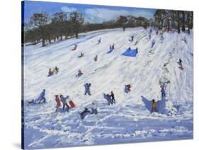 Large Snowman, Chatsworth, 2012-Andrew Macara-Stretched Canvas