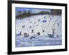 Large Snowman, Chatsworth, 2012-Andrew Macara-Framed Giclee Print