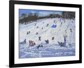 Large Snowman, Chatsworth, 2012-Andrew Macara-Framed Giclee Print