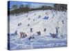 Large Snowman, Chatsworth, 2012-Andrew Macara-Stretched Canvas