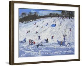 Large Snowman, Chatsworth, 2012-Andrew Macara-Framed Giclee Print