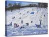 Large Snowman, Chatsworth, 2012-Andrew Macara-Stretched Canvas