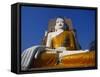 Large Statue of the Buddha at Kyaik Pun Paya, Bago, Myanmar-Alain Evrard-Framed Stretched Canvas