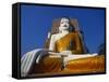 Large Statue of the Buddha at Kyaik Pun Paya, Bago, Myanmar-Alain Evrard-Framed Stretched Canvas