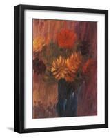 Large Still Life: Red and Yellow Dahlia; Grosses Stilleben: Rote Und Gelbe Dahlien, 1937-Alexej Von Jawlensky-Framed Giclee Print