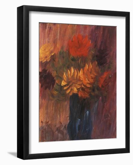 Large Still Life: Red and Yellow Dahlia; Grosses Stilleben: Rote Und Gelbe Dahlien, 1937-Alexej Von Jawlensky-Framed Giclee Print