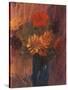 Large Still Life: Red and Yellow Dahlia; Grosses Stilleben: Rote Und Gelbe Dahlien, 1937-Alexej Von Jawlensky-Stretched Canvas