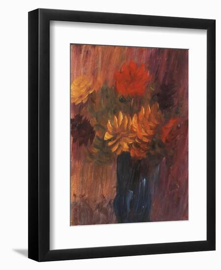 Large Still Life: Red and Yellow Dahlia; Grosses Stilleben: Rote Und Gelbe Dahlien, 1937-Alexej Von Jawlensky-Framed Giclee Print