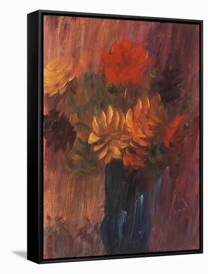 Large Still life: Red and Yellow Dahlia-Alexej Von Jawlensky-Framed Stretched Canvas