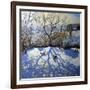 Large Tree and Tobogganers, Youlgreave, Derbyshire-Andrew Macara-Framed Giclee Print