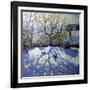 Large Tree and Tobogganers, Youlgreave, Derbyshire-Andrew Macara-Framed Giclee Print