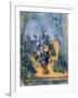 Large Vase in the Garden, C. 1895-Paul Cézanne-Framed Giclee Print