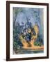 Large Vase in the Garden, C. 1895-Paul Cézanne-Framed Giclee Print