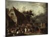 Large Village Fair With Dancing Couple-David The Elder Teniers-Mounted Giclee Print