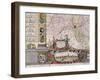 Large Wall Map of Groningen, circa 1746-Coenders Van Helpen-Framed Giclee Print