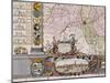 Large Wall Map of Groningen, circa 1746-Coenders Van Helpen-Mounted Giclee Print