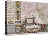 Large Wall Map of Groningen, circa 1746-Coenders Van Helpen-Stretched Canvas