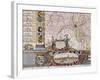 Large Wall Map of Groningen, circa 1746-Coenders Van Helpen-Framed Giclee Print