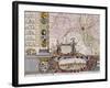 Large Wall Map of Groningen, circa 1746-Coenders Van Helpen-Framed Giclee Print