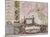 Large Wall Map of Groningen, circa 1746-Coenders Van Helpen-Mounted Giclee Print