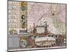 Large Wall Map of Groningen, circa 1746-Coenders Van Helpen-Mounted Giclee Print