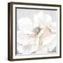 Large White Floral II-Alex Black-Framed Art Print